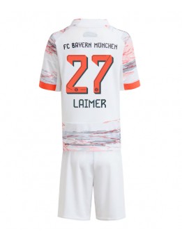 Bayern Munich Konrad Laimer #27 Replika Borta Kläder Barn 2025-26 Kortärmad (+ byxor)
